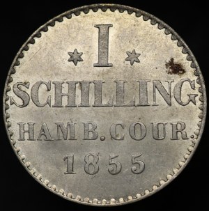 Germany, Hamburg, 1 Schilling 1855