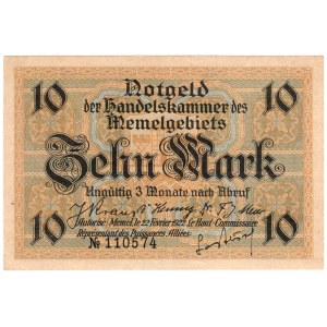 Lithuania, Memel (Klaipeda), 10 marks 1922