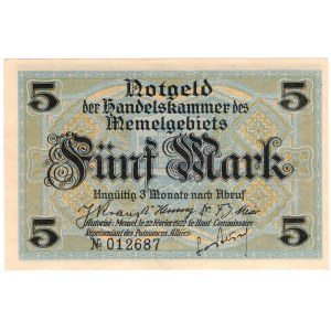 Litwa, Memel (Kłajpeda), 5 marek 1922