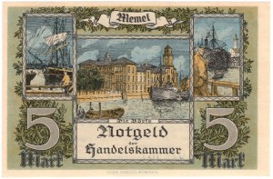 Lithuania, Memel (Klaipeda), 5 marks 1922