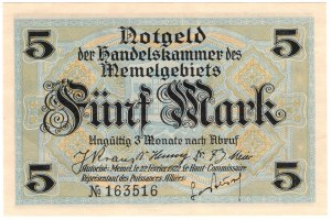 Lithuania, Memel (Klaipeda), 5 marks 1922