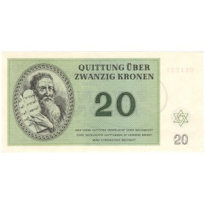 Czechoslovakia, Terezin Ghetto, 20 Kronen, 1943