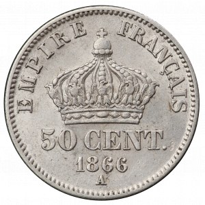 France, 50 Centimes 1866