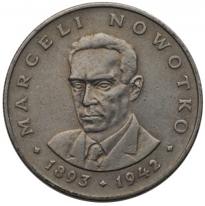 Polská lidová republika, 20 zlotých 1974, Nowotko - destrukt