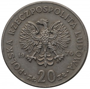 PRL, 20 zl. 1976, Nowotko - vzácná odrůda