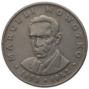 Polská lidová republika, 20 zlotých 1974, Nowotko - destrukt
