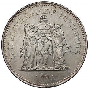 Francie, 50 franků 1974 - plechový hrot