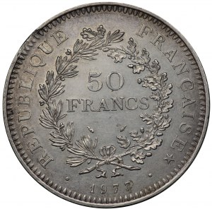 Francie, 50 franků 1977 - plechový hrot