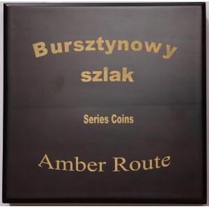 Niue, Elżbieta II, kolekcja monet z serii Szlak Bursztynowy - zestaw: 8 x 1 dolar 2008-2011