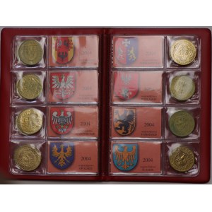 2 złote okolicznościowe - województwa - zestaw 16 sztuk
