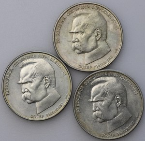 50 000 PLN 1988, Piłsudski - sada 3 kusů
