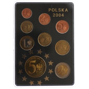 Polen, Muster Euro 2004 - Satz von 9 Stück