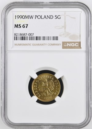 5 pennies 1990