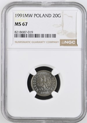 20 haléřů 1991