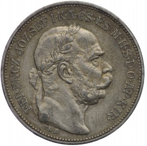 Maďarsko, František Josef I., 2 koruny 1913 KB, Kremnica
