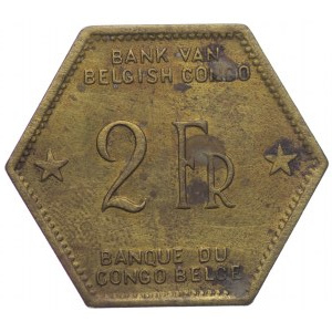 Congo Belga, 2 franchi 1943