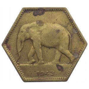 Congo Belga, 2 franchi 1943