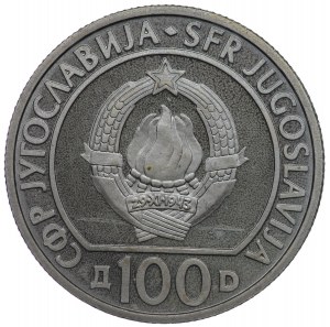 Jugoslávie, 100 dinárů 1985, 40. výročí vítězství nad fašismem