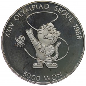 North Korea, 5,000 won 1988