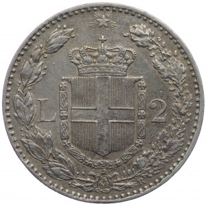 Italy, 2 lire 1882