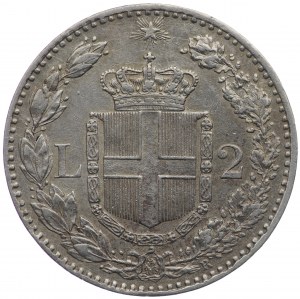 Italy, 2 lire 1882