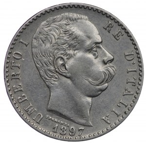 Italy, 2 lire 1897