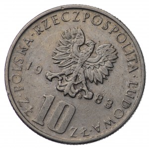 PRL, 10 złotych 1983, Bolesław Prus - skrętka