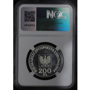 PRL, 200 złotych 1974 XXX Lat PRL - lustrzanka