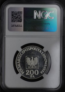 PRL, 200 zlotých 1974 XXX let PRL - fotoaparát SLR
