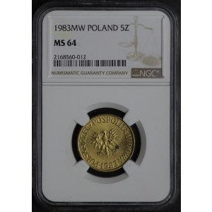 PRL, 5 złotych 1983