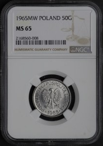 PRL, 50 grošů 1965