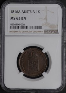 Austria, 1 kreuzer 1816 A