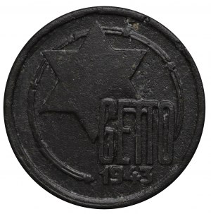 Lodz Ghetto, 5 marks 1943, magnesium, variety 1/1