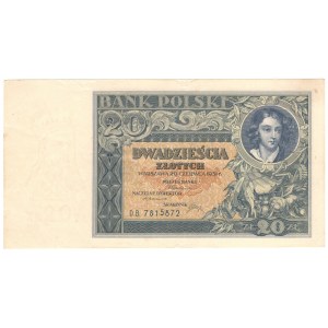 20 złotych 1931, seria DB