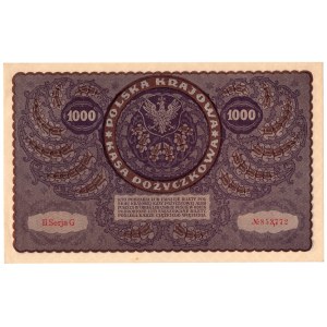 1000 marek polskich 1919, II Serja G