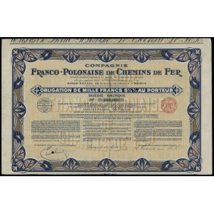 République de Pologne (1918-1939), obligation au porteur 6 1/2 % pour 1 000 francs, 10.08.1931, Paris