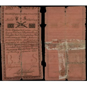 Pologne, 100 zlotys polonais, 8.06.1794