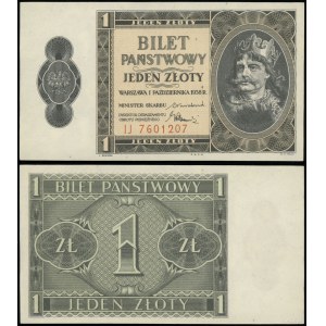 Poland, 1 zloty, 1.10.1938