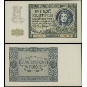 Poland, 5 zloty, 1.08.1941