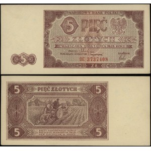 Poland, 5 zloty, 1.07.1948