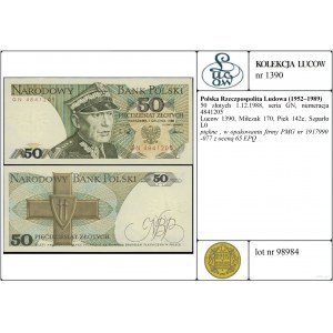 Poland, 50 zloty, 1.12.1988