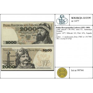 Poland, 2,000 zloty, 1.06.1982