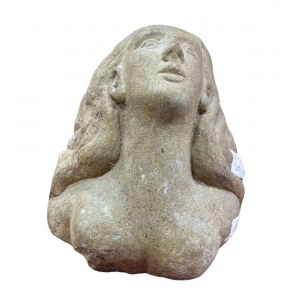 Woman's Face with her gaze directed upwards