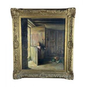 SCUOLA EUROPEA, Interior with a girl