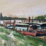 P. C. BOVENZI, Mort Lagoon landscape (Venice) - P. C. Bovenzi