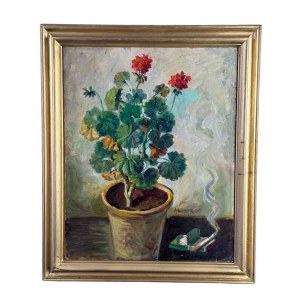 ANGELA CARUGATI, Plant with flowers - Angela Carugati (1881 - 1977)