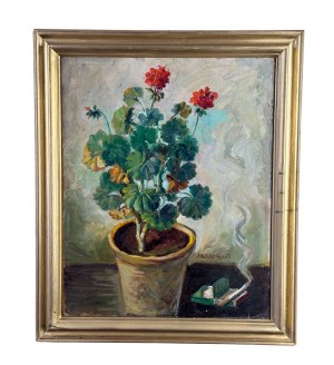 ANGELA CARUGATI, Plant with flowers - Angela Carugati (1881 - 1977)