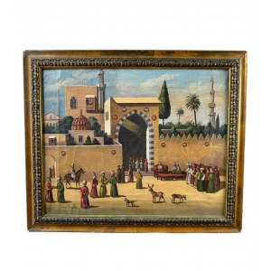 UNIDENTIFIED SIGNATURE, Oriental scene with figures
