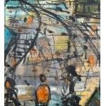 UNIDENTIFIED ARTIST, Street scene with figures