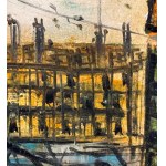 UNIDENTIFIED ARTIST, Street scene with figures